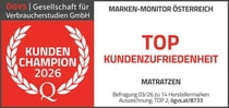 Matratze Träumeland top Kundenzufriedenheit matratzen-top-kundenzufriedenheit-zertifikat-traeumeland